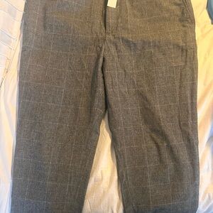 Banana Republic Gray Plaid Men's Dress Pants